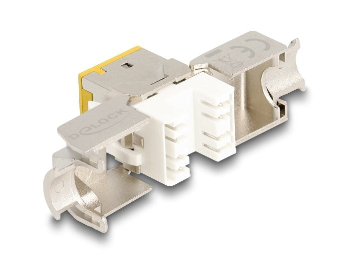 Delock Keystone Modulo Rj45 Hembra A Lsa Cat.6a Amarillo Set 10 Piezas