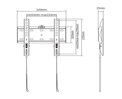 EAN 8716309106979 - Gembird WM-42F-01 soporte para TV 106,7 cm (42") Negro imagen 2
