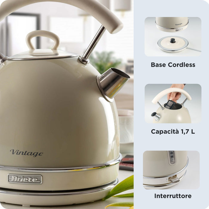 EAN 8003705114289 - Ariete 2877/03 tetera eléctrica 1,7 L 2000 W Beige imagen 3
