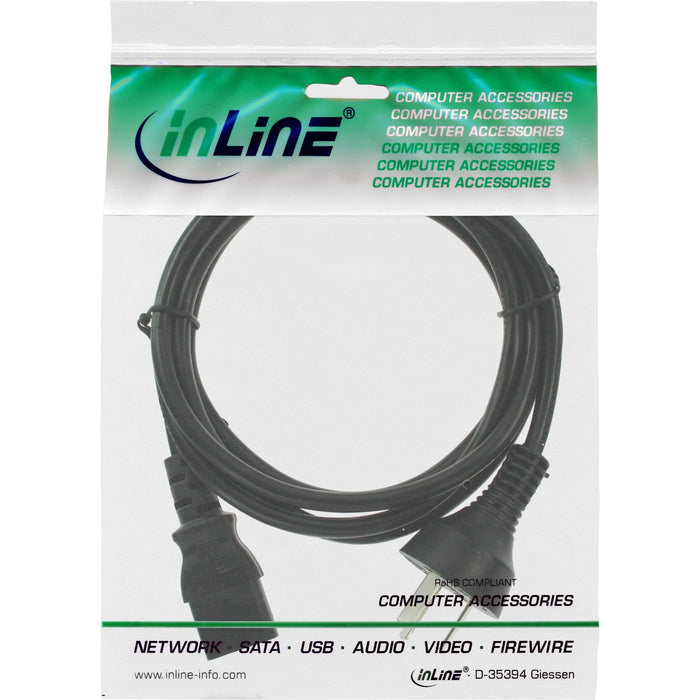 Cable De Alimentación Inline, Enchufe De China A Iec, Negro, 5,0 M