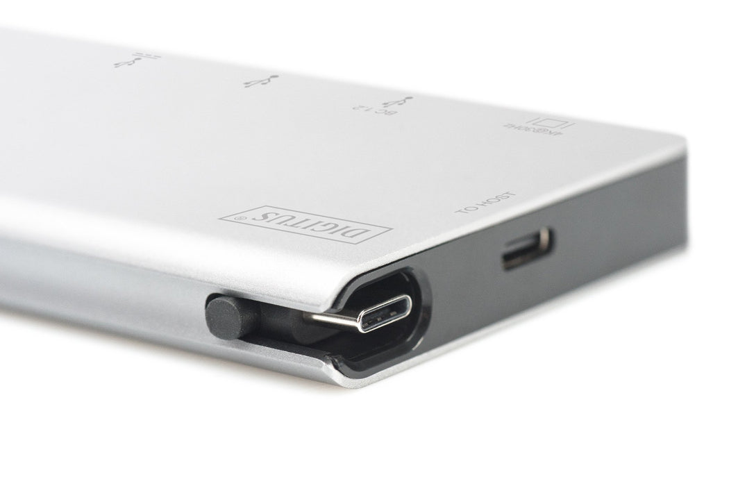 EAN 4016032450481 - Digitus DA-70867 base para portátil y replicador de puertos USB 3.2 Gen 1 (3.1 Gen 1) Type-C Plata imagen 11