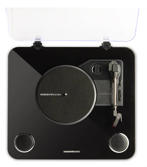 EAN 8432426459438 - Energy Sistem BlackSpin Tocadiscos de tracción por correa Negro, Transparente imagen 1