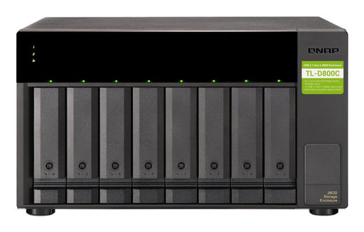 EAN 4713213516188 - QNAP TL-D800C caja para disco duro externo Carcasa de disco duro/SSD Negro, Gris 2.5/3.5" imagen 1