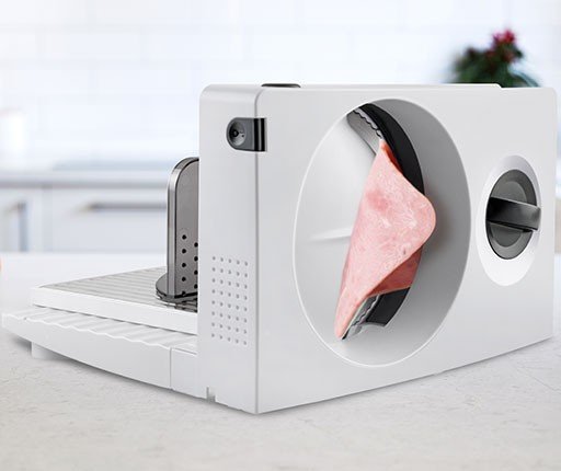 EAN 8414234155122 - Taurus Cortafiambres Plegable Cutmaster Compact rebanadora Eléctrico 100 W Blanco imagen 3