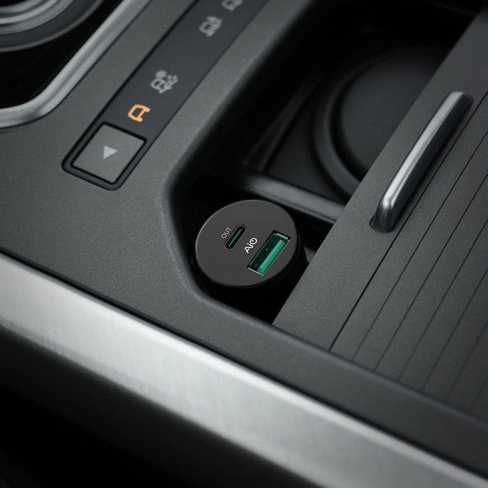 Cargador Aukey Cc-Y7  De Dispositivo Móvil Universal Negro Encendedor De Cigarrillos Interior