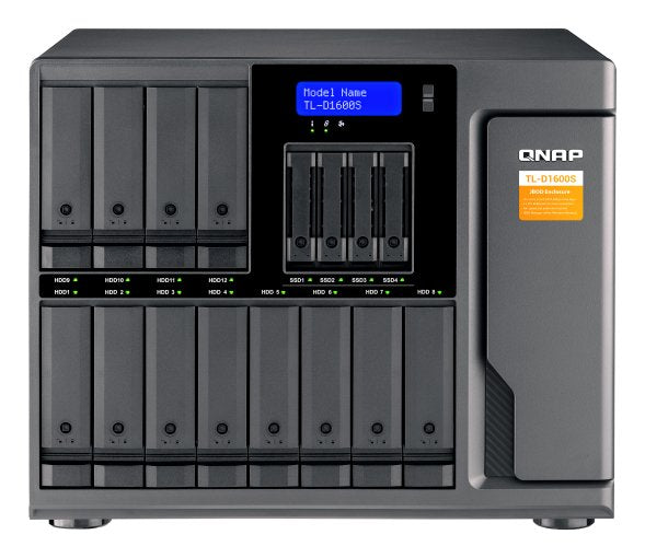 EAN 4713213516256 - QNAP TL-D1600S caja para disco duro externo Carcasa de disco duro/SSD Negro, Gris 2.5/3.5" imagen 3