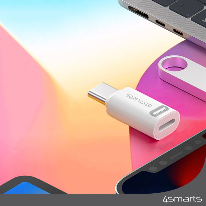 EAN 4252011907601 - 4smarts 540711 cambiador de género para cable Lightning USB-C Blanco imagen 3