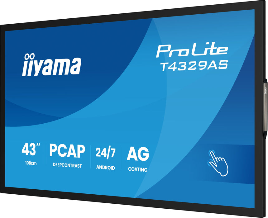 EAN 4948570125579 - iiyama T4329AS-B1AG pantalla para PC 108 cm (42.5") 3840 x 2160 Pixeles 4K Ultra HD LED Pantalla táctil N imagen 9