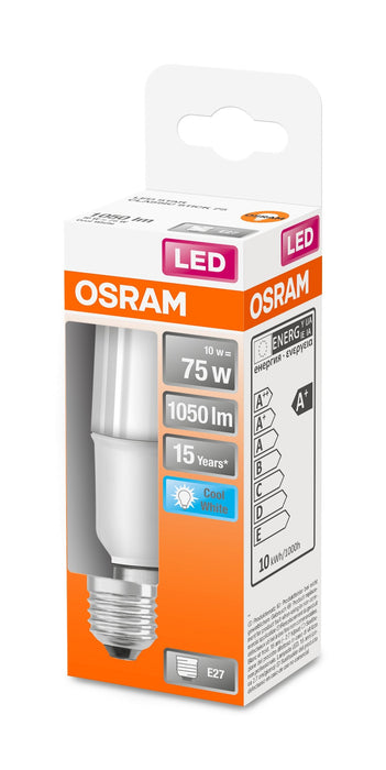 Osram Led Star - Lámpara Led - Form: Stick - Mate Finish - E27 - 9 W (Equivalente 75 W)