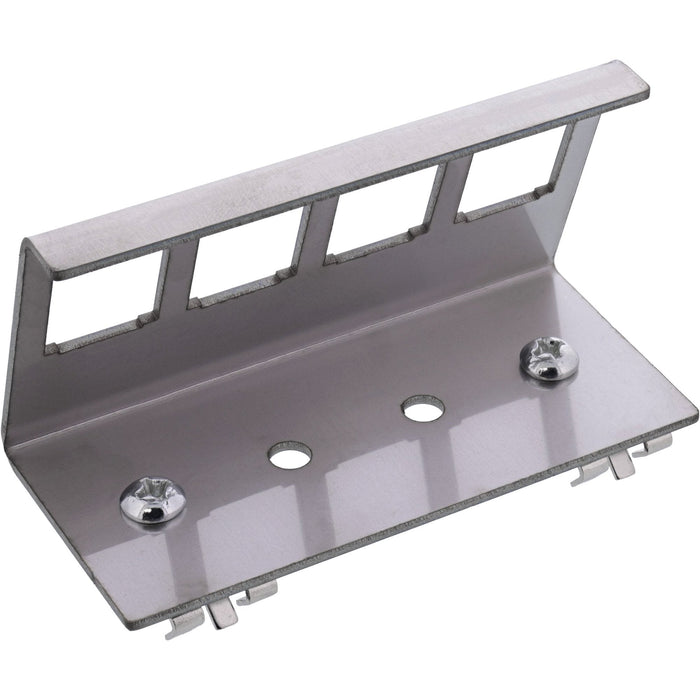 Inline® Keystone Mounting For Din Rail, 4-Port, Metal