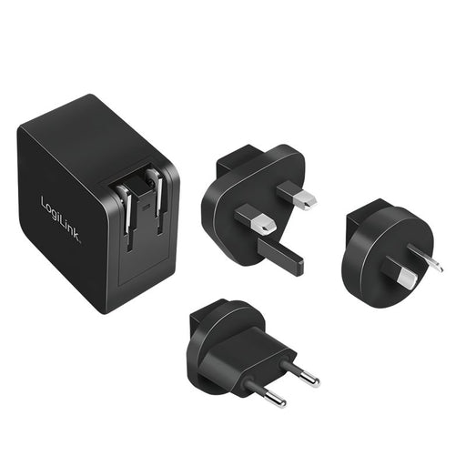 EAN 4052792069723 - LogiLink PA0302 cargador de dispositivo móvil Universal Negro Corriente alterna Carga rápida Interior imagen 2
