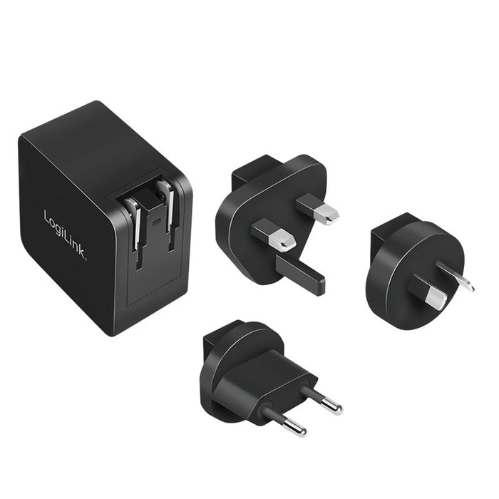 EAN 4052792069723 - LogiLink PA0302 cargador de dispositivo móvil Universal Negro Corriente alterna Carga rápida Interior imagen 2