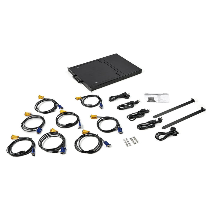 EAN 0065030872485 - StarTech.com RKCONS1708K consola de rack 43,2 cm (17") 1280 x 1024 Pixeles Acero Negro imagen 7