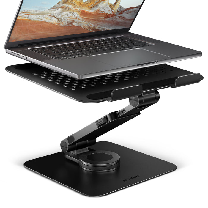 EAN 8595247909206 - Axagon STND-LRB Laptop-Ständer, 360° drehbar, Doppelgelenk, verlängerbar Soporte para ordenador portátil  imagen 1