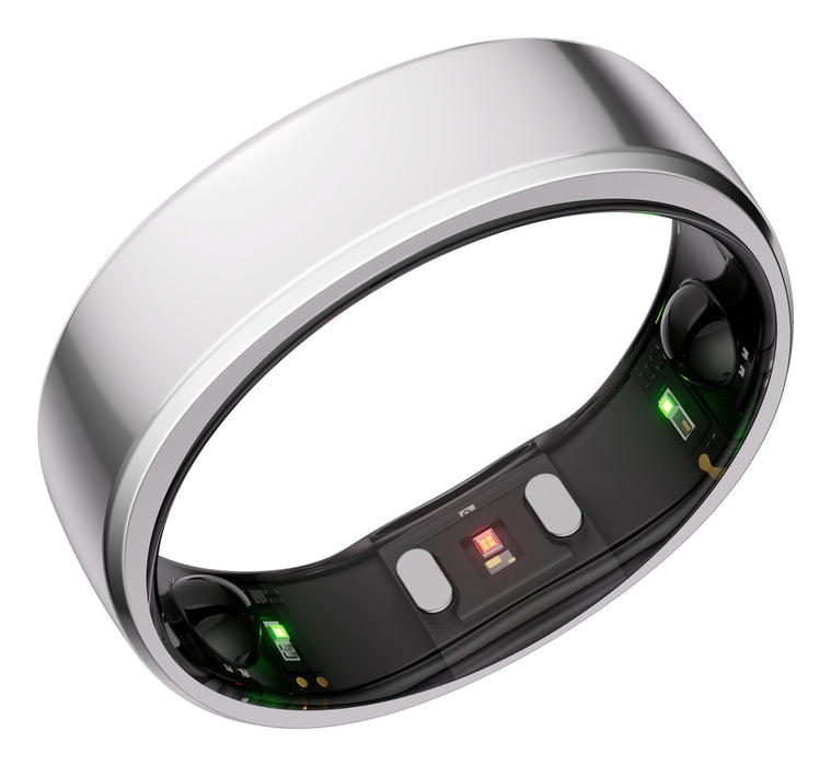 Anillo Inteligente Ringconn Gen2 Para Mujeres Y Hombres - Portátil Para El Seguimiento Del Sueño Y La Actividad Física - Frecuencia Cardíaca - Color Plata, Talla 7