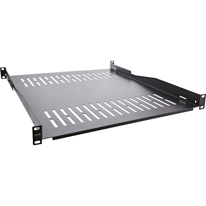 Inline® 19" Shelf, 550mm, 50kg, 1u, Ral 9005 Negro