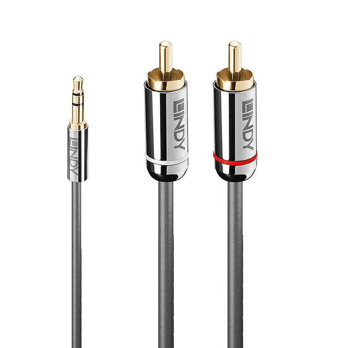 EAN 4002888353328 - Lindy 35332 cable de audio 0,5 m 3,5mm 2 x RCA Antracita imagen 1