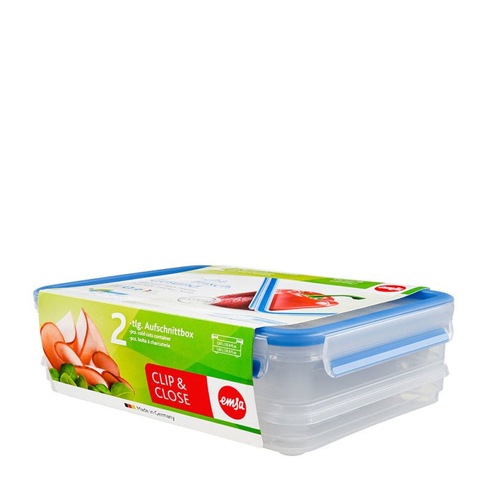 EAN 4009049303277 - EMSA 508557 recipiente de almacenar comida Rectangular Caja 2,65 L Azul, Transparente 1 pieza(s) imagen 1