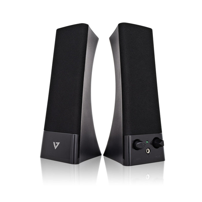 V7 Altavoces Estereo 10w Usb Negro Sp2500-Usb-6e