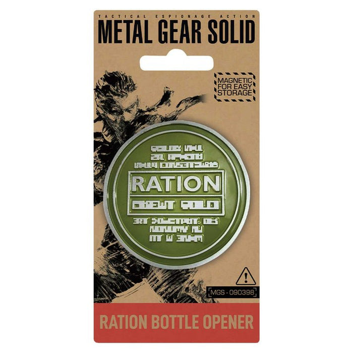 Fanattik Flaschenöffner Magn. Rückseite Metal Gear Ration