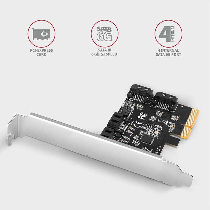EAN 8595247906977 - Axagon PCES-SA4X4 tarjeta y adaptador de interfaz Interno SATA imagen 2