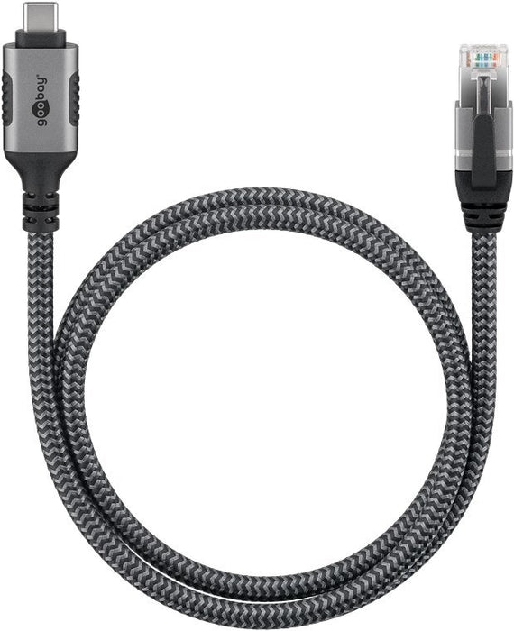 EAN 4040849706981 - Goobay 70698 cambiador de género para cable USB C RJ-45 Negro, Plata imagen 4