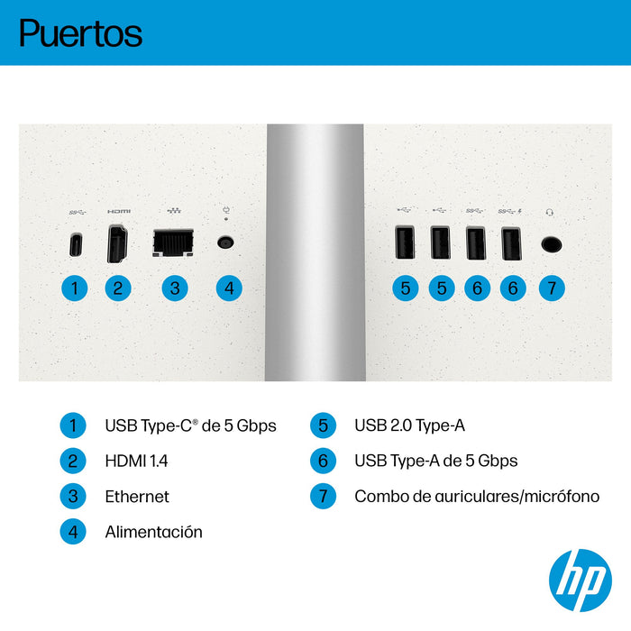 EAN 0199642227279 - HP AI 27-cr2015ns Intel Core Ultra 5 225U 68,6 cm (27") 1920 x 1080 Pixeles PC todo en uno 16 GB DDR5-SDR imagen 4