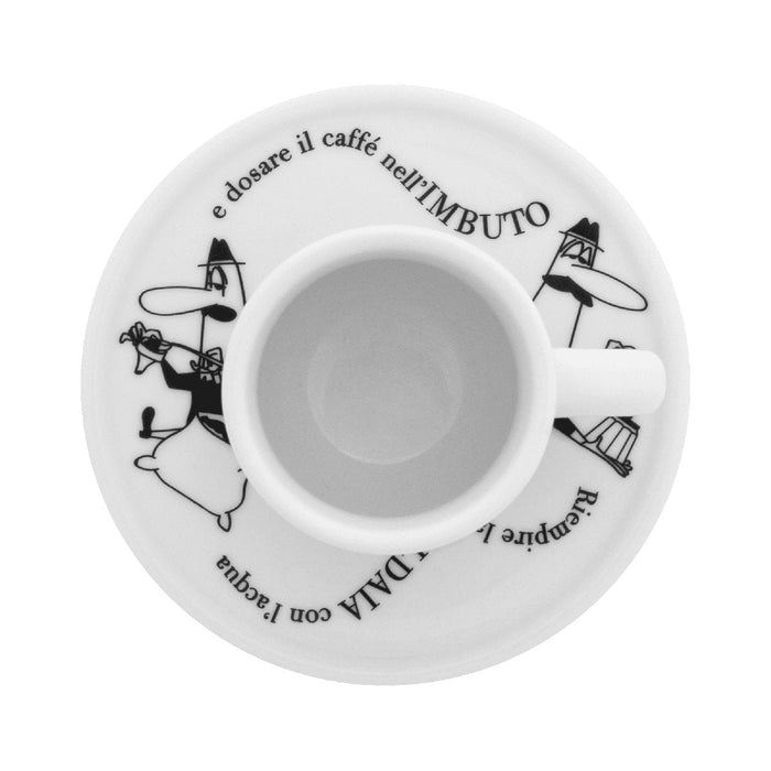 Set De 4 Tazas  Bialetti  Moka Carosello