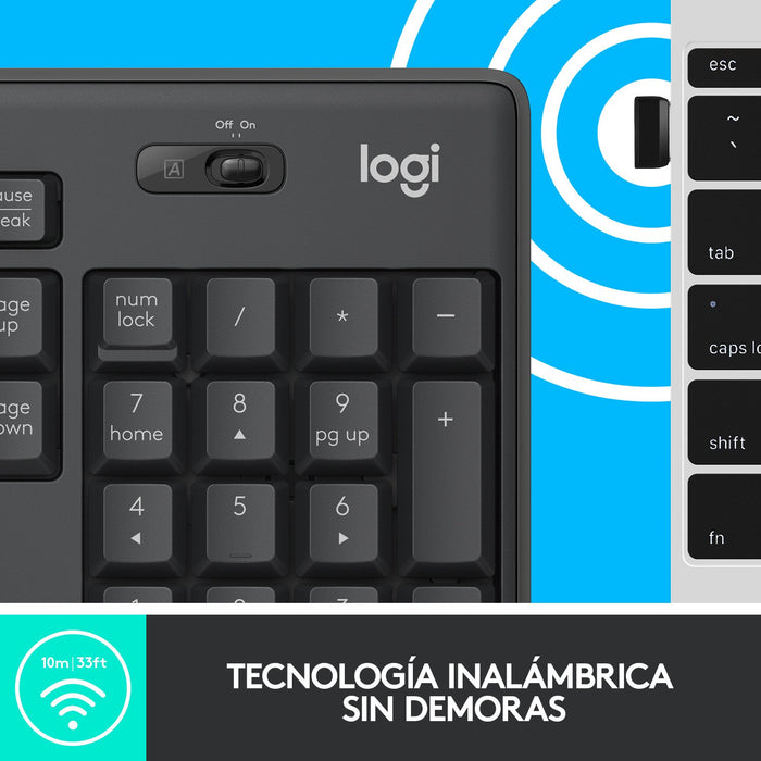 EAN 5099206092419 - Logitech 920-009798 teclado Ratón incluido Oficina RF inalámbrico QWERTY Español Grafito imagen 10