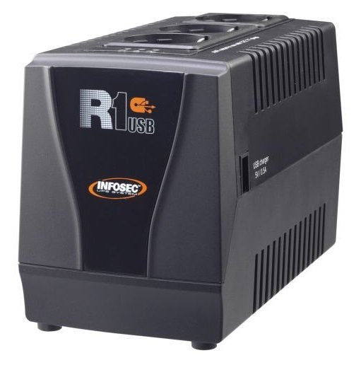 EAN 3700085631690 - Infosec R1 USB 1000 sistema de alimentación ininterrumpida (UPS) 1 kVA 500 W 3 salidas AC imagen 1