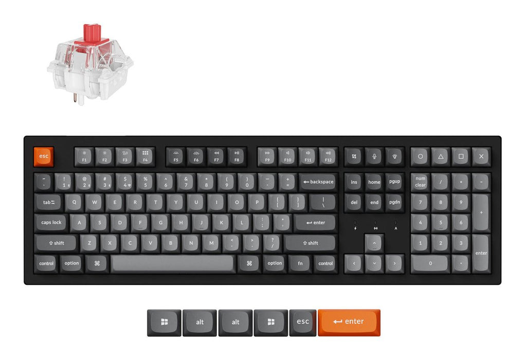 EAN 4895248884569 - Keychron K10 Max QMK teclado Universal USB + RF Wireless + Bluetooth Negro imagen 1