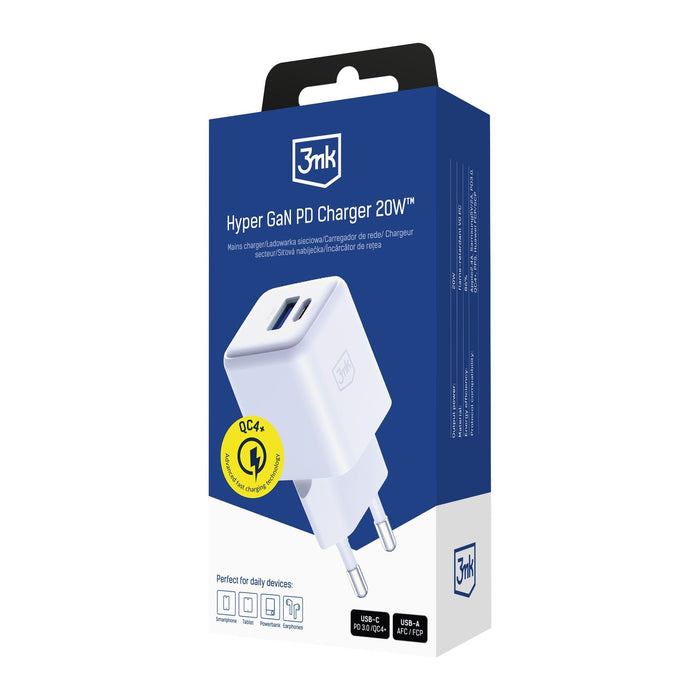 3mk Hyper Gan Charger 20w Qc4+ Biala