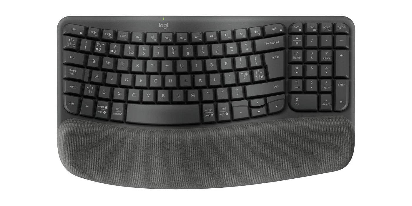 Logitech Wave Keys For Business Teclado Rf Wireless + Bluetooth Qwerty Inglés Del Reino Unido Grafito