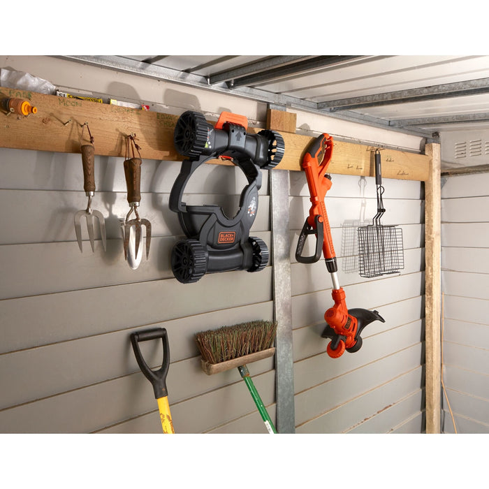 Black+Decker Set Multicortadora 3 En 1 Besta530cm-Qs, Cortacésped Naranja/Negro, 550 W, Incluido Chasis De Cortacésped Besta530cm-Qs
