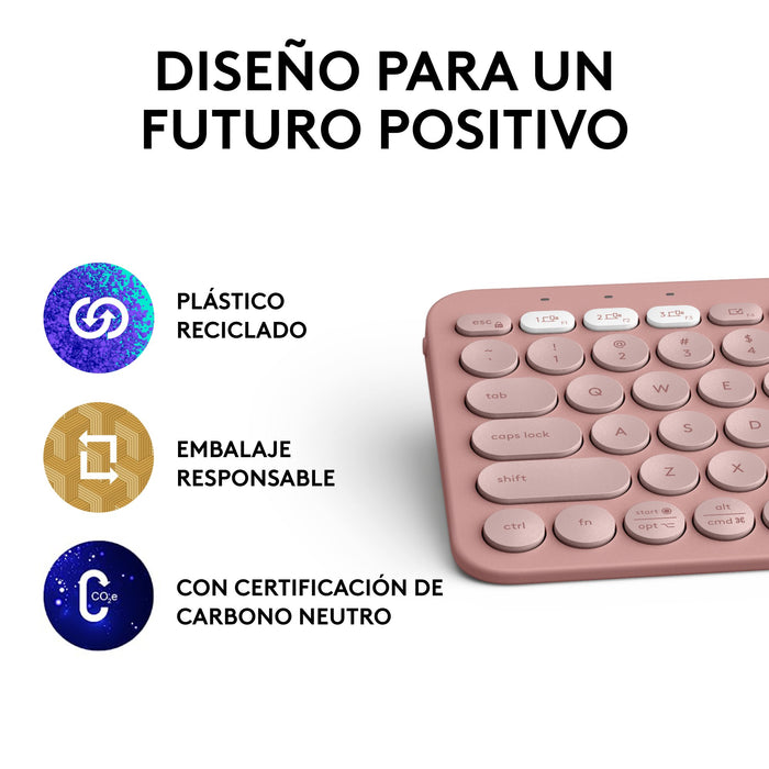 EAN 5099206111271 - Logitech 920-011829 teclado Universal Bluetooth QWERTY Español Rosa imagen 18