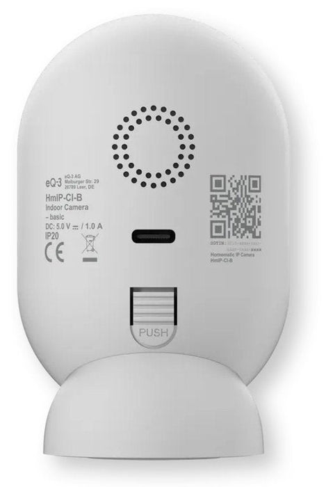Homematic Ip Innenkamera ? Basic (Hmip-Ci-B) (Wei Schwarz, 3 Mp, Wlan)