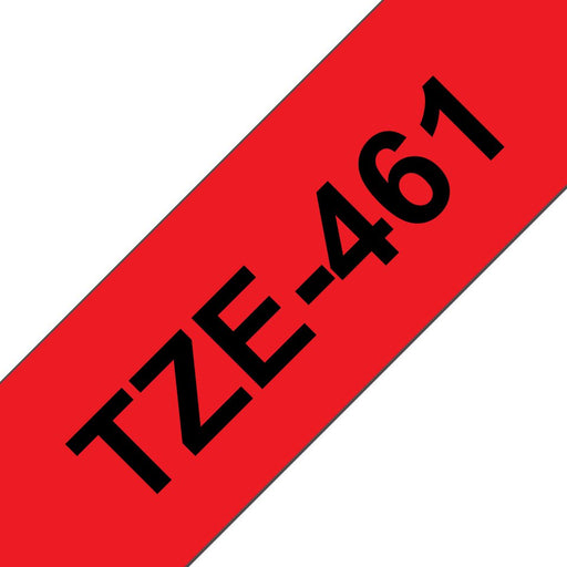 EAN 4977766686389 - Brother TZE-461 cinta para impresora de etiquetas Negro sobre rojo imagen 1