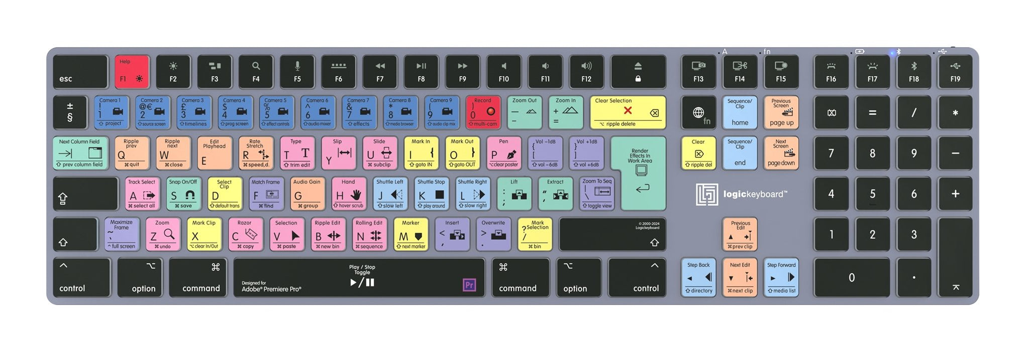 EAN 5707795022167 - Logickeyboard LKB-PPROCC-TM-UK teclado Oficina Bluetooth QWERTY Inglés Gris, Titanio imagen 2