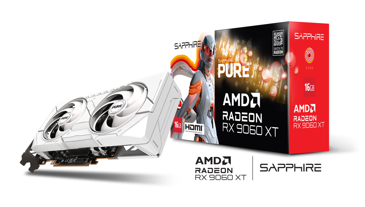 EAN 4895106296442 - Sapphire PURE AMD Radeon RX 9060 XT GPU 16 GB GDDR6 imagen 9