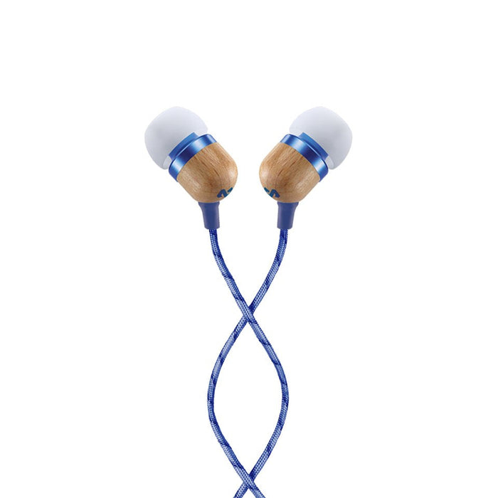Auriculares Marley Smile Jamaica, Intrauditivos, Con Cable, Micrófono, Denim Em-Je041-Dn