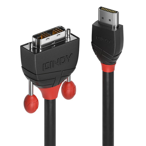 EAN 4002888362757 - Lindy 36275 adaptador de cable de vídeo 10 m HDMI tipo A (Estándar) DVI-D Negro, Rojo imagen 1