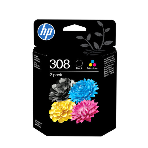 EAN 199764688590 - HP 308 2-Pack Tri-color/Black Original Ink Cartridge Combo cartucho de tinta 2 pieza(s) Rendimiento estánd imagen 1
