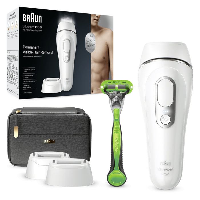 EAN 4210201412830 - Braun Silk-expert Pro Silk·expert Pro 5 PL5145 Luz pulsada intensa (IPL) Plata, Blanco imagen 3