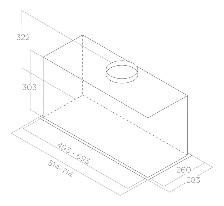 EAN 8020283049253 - Elica LANE BL MAT/A/72 Encastrada Negro 550 m³/h imagen 4