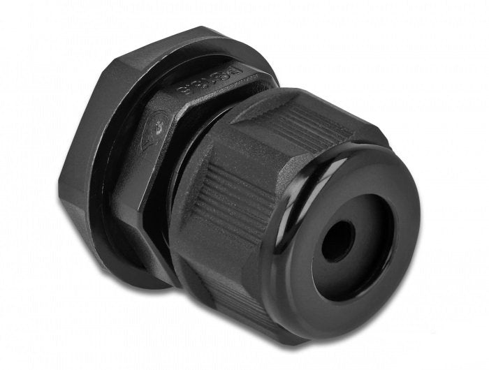Delock Cableverschraubung Pg13,5 Für Rundcable Schwarz 2 Stück
