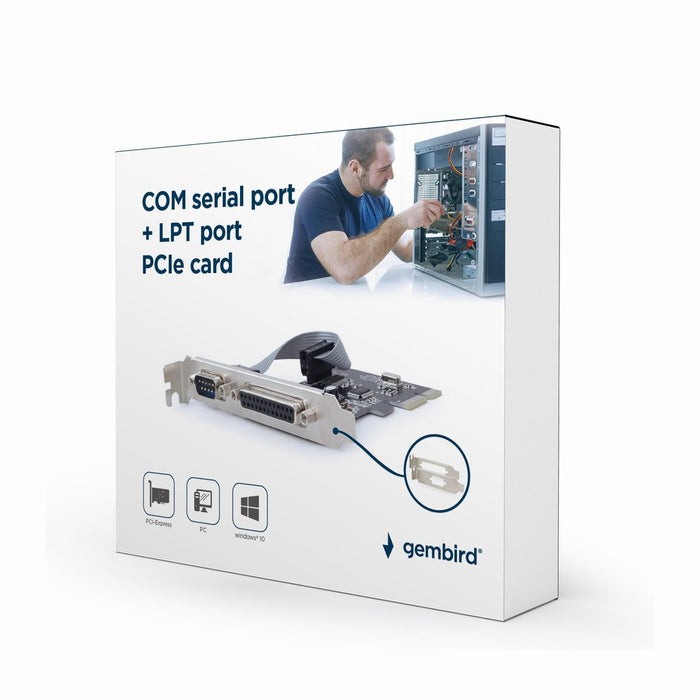 EAN 8716309100168 - Gembird PEX-COMLPT-01 tarjeta y adaptador de interfaz Interno Paralelo, RS-232 imagen 2
