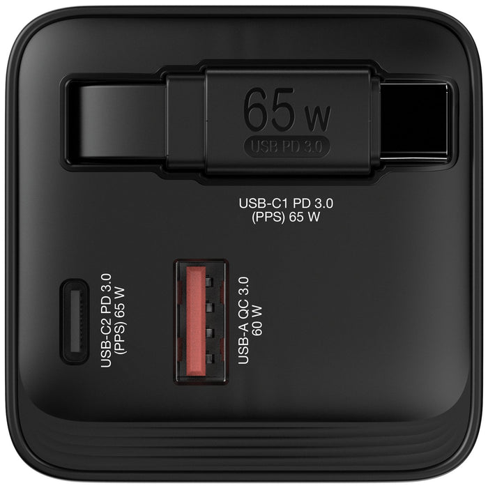 EAN 0023942322177 - Verbatim GaN Charger 65W Universal Negro Corriente alterna Carga rápida Interior imagen 2
