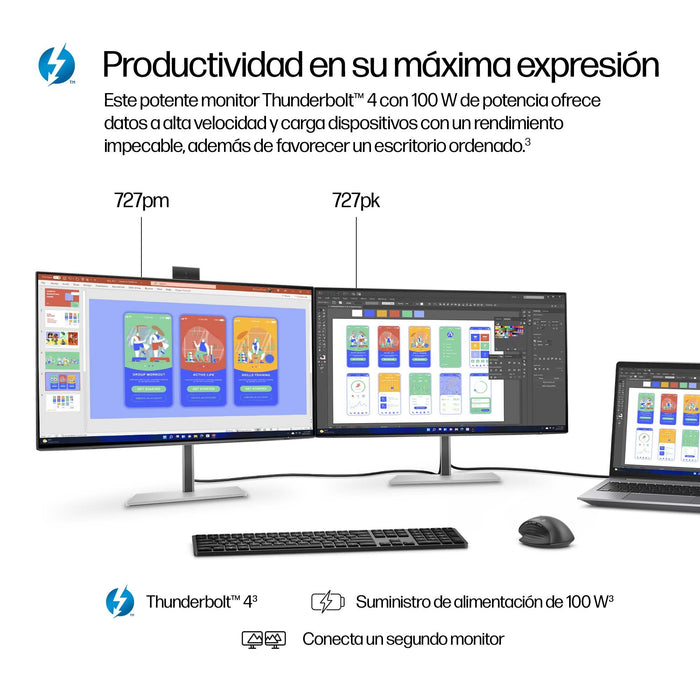 EAN 0197497766219 - HP Series 7 Pro 27 inch 4K Thunderbolt 4 Monitor - 727pk pantalla para PC 68,6 cm (27") 3840 x 2160 Pixel imagen 7