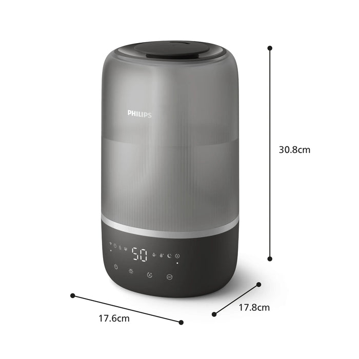 Philips Hu1510 03 Humidifier Series 1000 Up To 41m2, 3 Settings, Grey