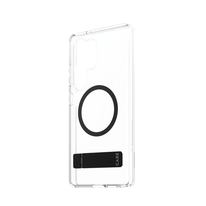 EAN 5715685016509 - PanzerGlass CARE™ by ® Case Transparent w. Black Kickstand & Qi Compatible Samsung Galaxy S25 Ultra funda imagen 4